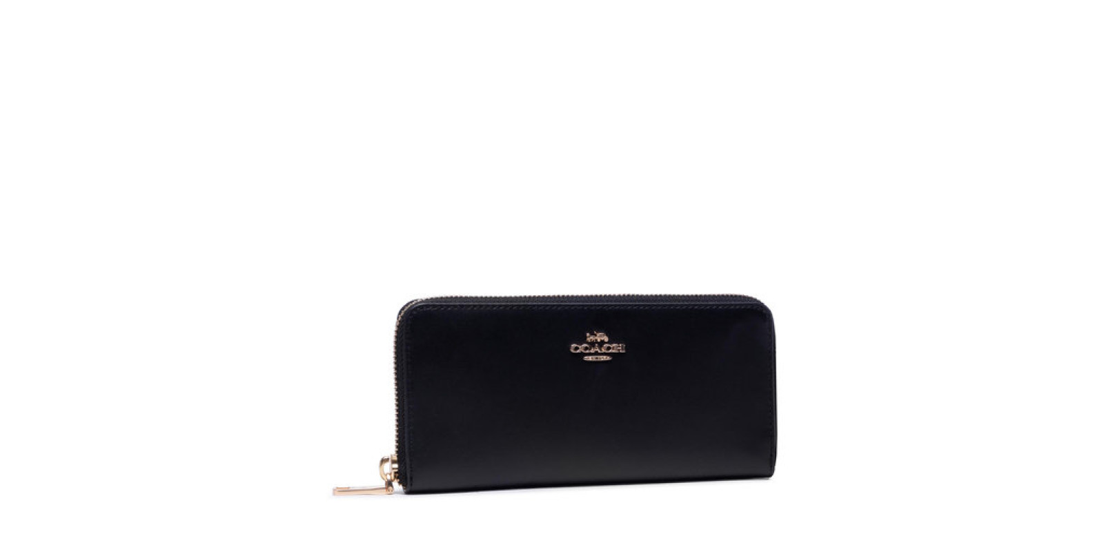 Великий жіночий гаманець Coach Smth Slm Acc Zip 73738 Gd/Black Великий жіночий гаманець Coach Smth Slm Acc Zip 73738 Gd/Black