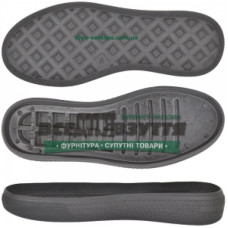 3334 PU р. 36-40 цв. ЧЕРНЫЙ / Подошва женская