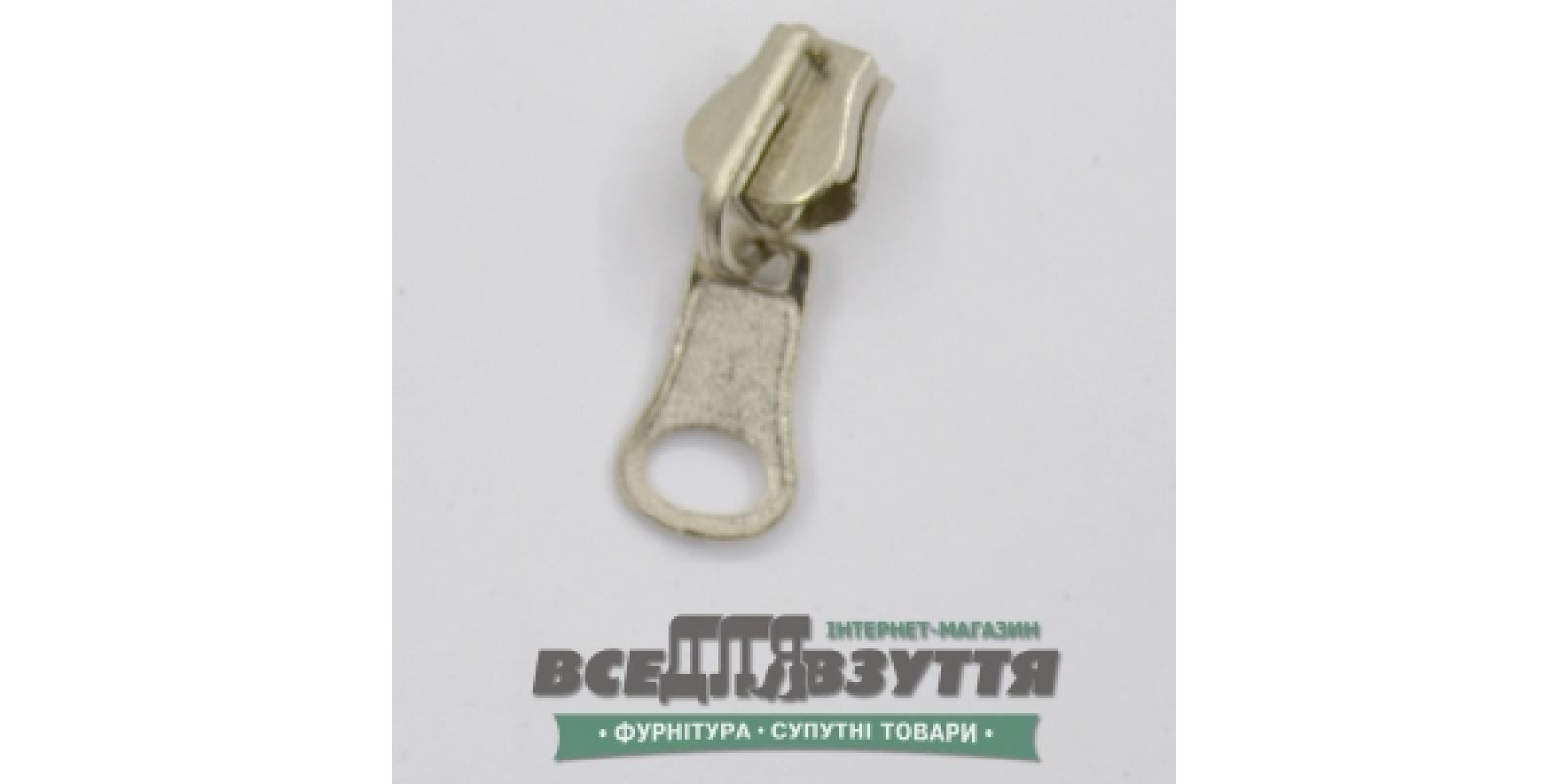 Замок-бегунок на ТРАКТОР 5 (27002) двусторонний. Хром
