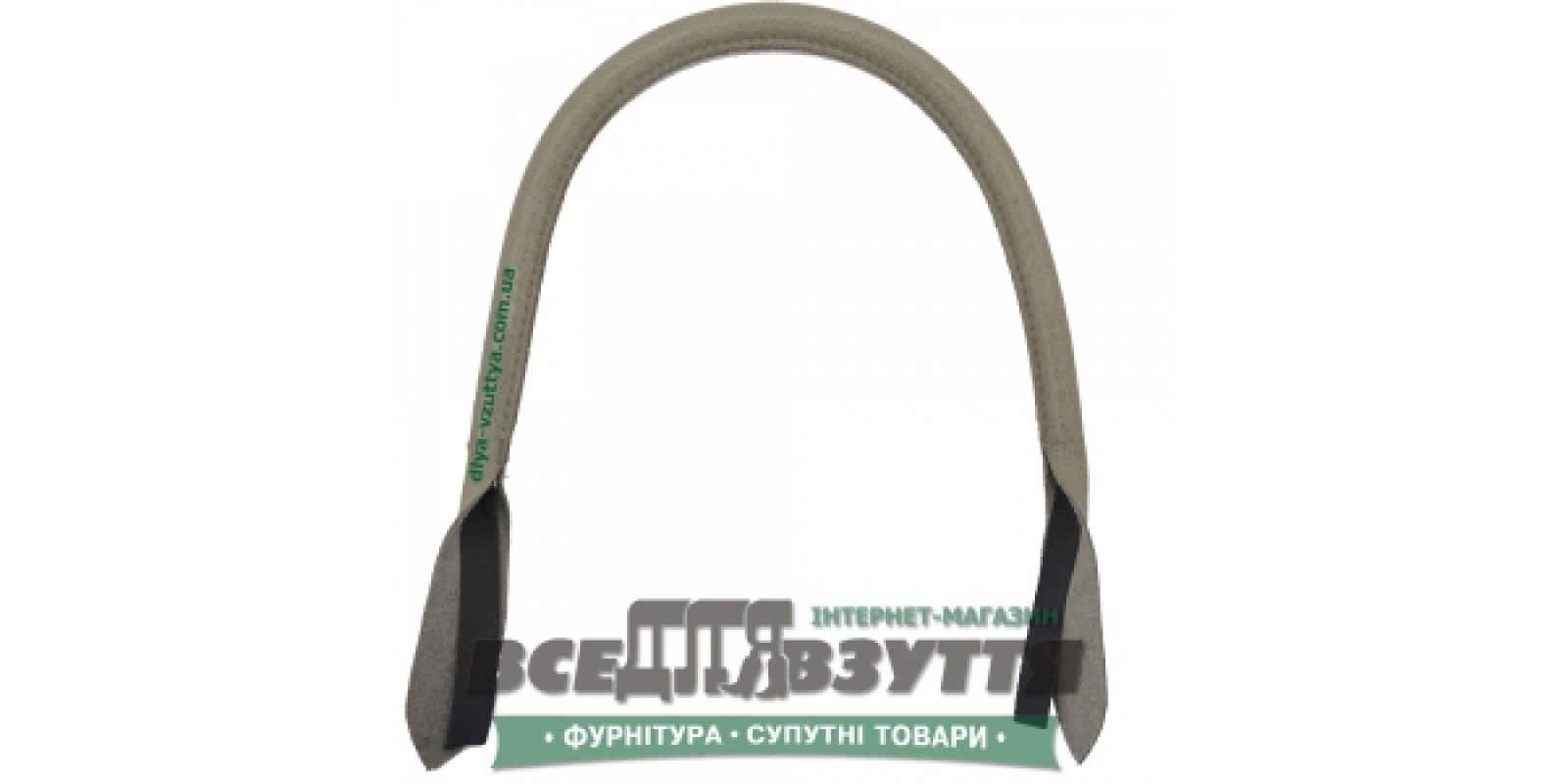 Ручки шкіряні на сумку (59см) кол. Сірий Ручки шкіряні на сумку (59см) кол. Сірий