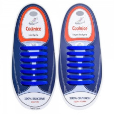 Силиконовые шнурки Coolnice 7+7 One Size цв. Синий Силиконовые шнурки Coolnice 7+7 One Size цв. Синий
