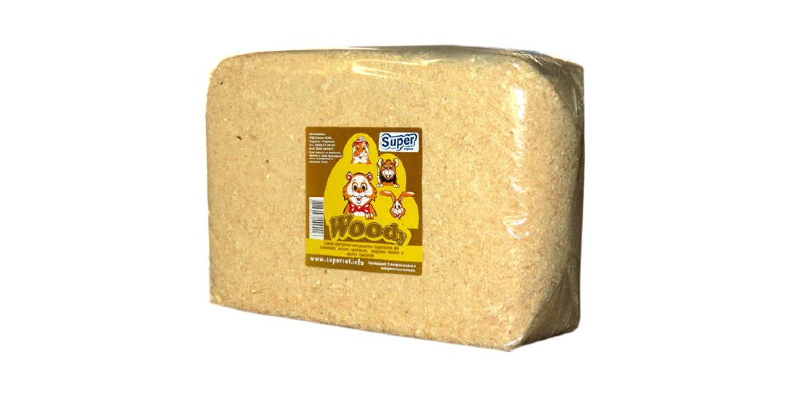 Woody опилки для грызунов (5л)