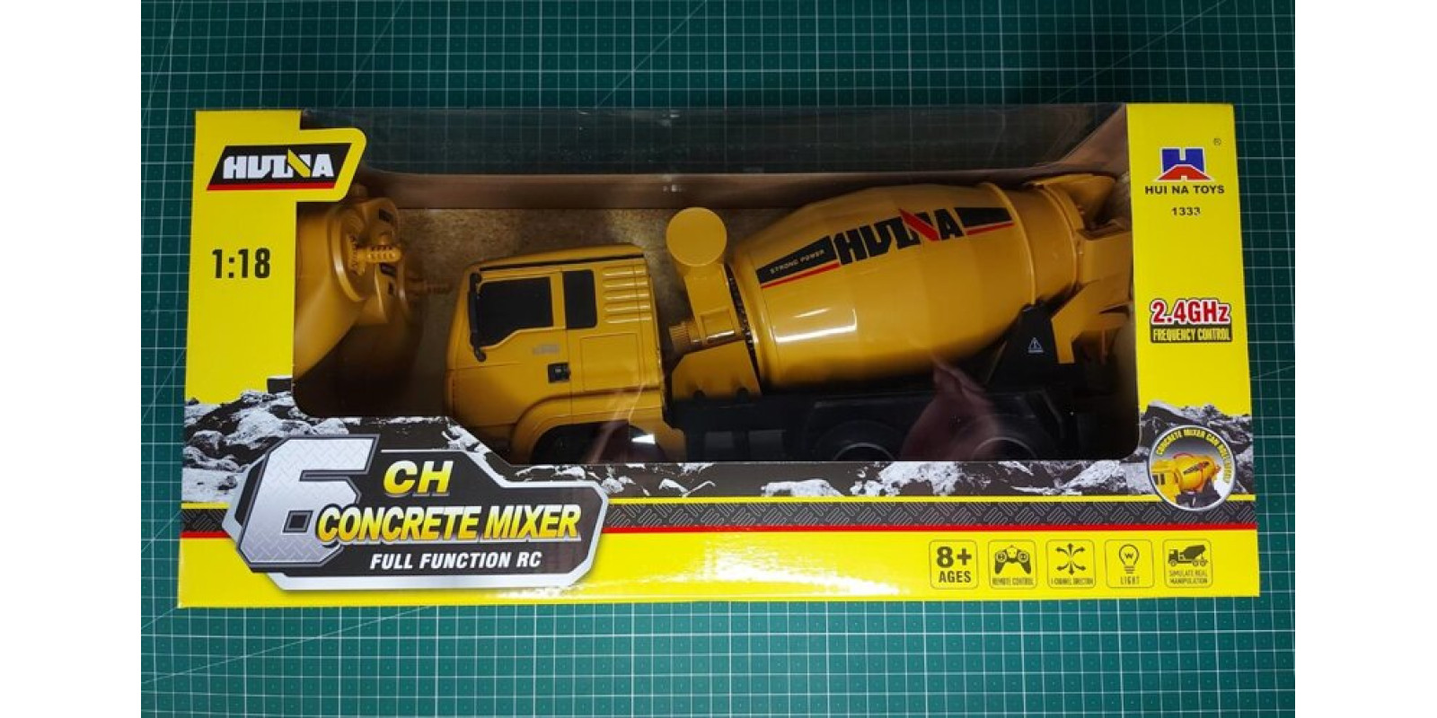 Автобетонозмішувач Хаїна HUINA HL1333. Радіокерована модель у масштабі 1/18