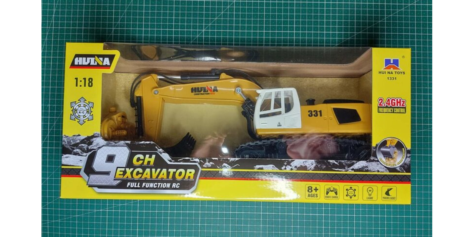 Экскаватор гусеничный Хаина HUINA HL1331. Радиоуправляемая модель в масштабе 1/18 Экскаватор гусеничный Хаина HUINA HL1331. Радиоуправляемая модель в масштабе 1/18
