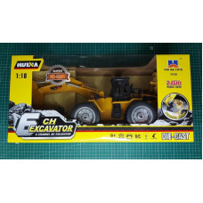 Экскаватор колесный Хаина HUINA HL1530. Радиоуправляемая модель в масштабе 1/18