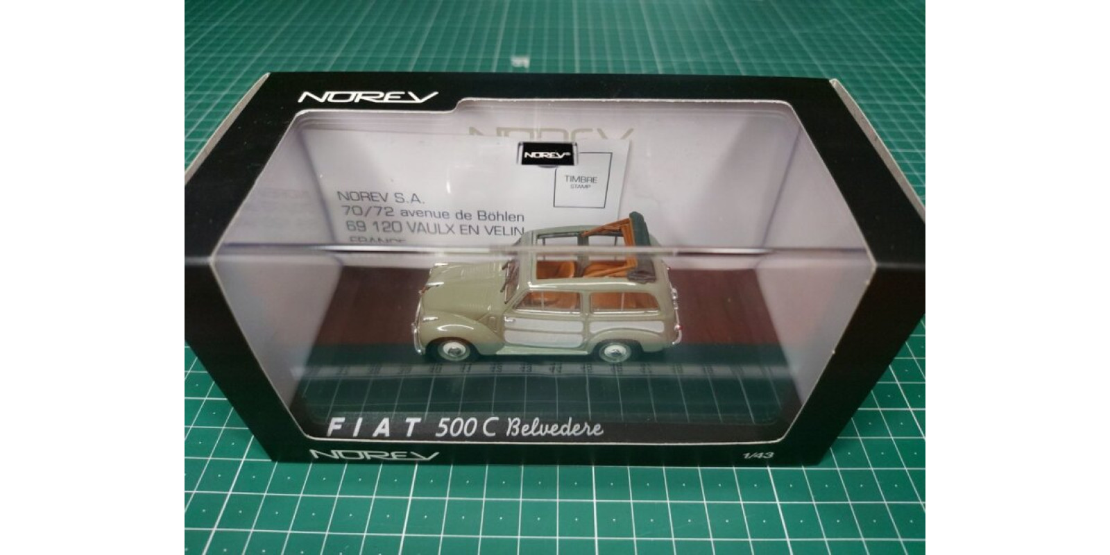 Fiat 500 C Belvedere. Коллекционная модель автомобиля в масштабе 1/43. NOREV 770065 Fiat 500 C Belvedere. Коллекционная модель автомобиля в масштабе 1/43. NOREV 770065