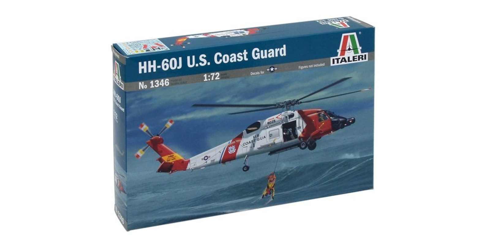 HH-60J USCoast Guard. Збірна пластикова модель вертольота. 1/72 ITALERI 1346