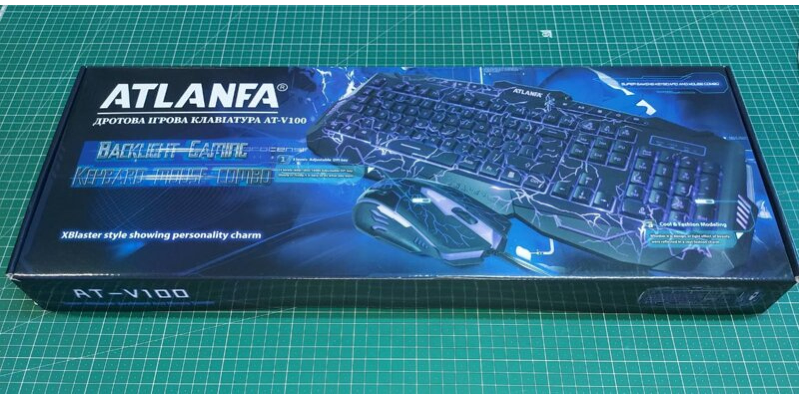 Клавиатура проводная игровая с мышкой AT-V100