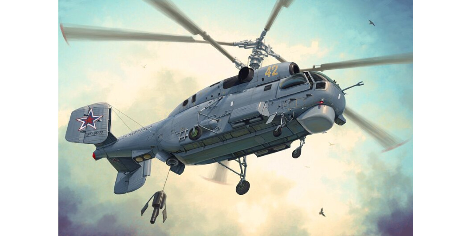 Корабельный многоцелевой вертолёт КА-27 Хеликс. 1/48 HOBBY BOSS 81739