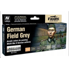 Набір фарб для фігур German Field Grey. VALLEJO 70181