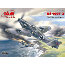 Німецький винищувач Messerchmitt BF-109 F2. 1/48 ICM 48102