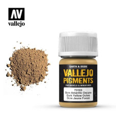 Пигмент для моделирования Темно-желтая охра 35 мл. VALLEJO 73103