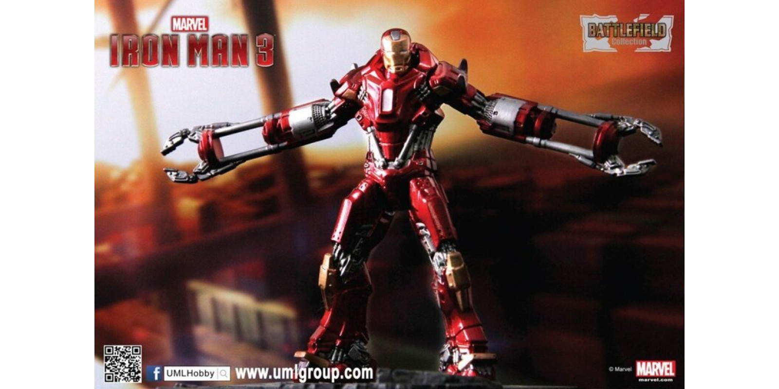 Prebuilt Model Iron Man 3 - Mark 35 - Disaster Rescue Suit 