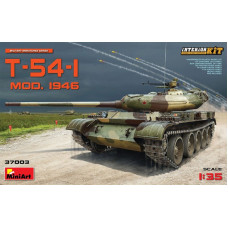 Збірна модель середнього радянського танка Т-54-1. Модель з інтер'єром. 1/35 MINIART 37003