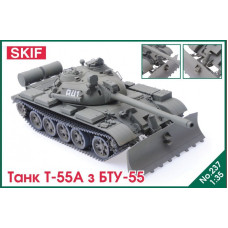 Т-55А із БТУ-55. Збірна модель у масштабі 1/35. SKIF MK237