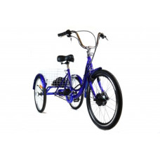 Трёхколесный Электровелосипед СARGO CITY BIKE литий ионный АКБ с корзиной СИНИЙ Трёхколесный Электровелосипед СARGO CITY BIKE литий ионный АКБ с корзиной СИНИЙ