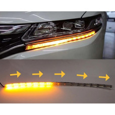 Гибкие дневные ходовые огни с бегущим поворотом и влагозащитой ДХО LED DRL 2шт по 50см белый/желтый (в кожухе) Гибкие дневные ходовые огни с бегущим поворотом и влагозащитой ДХО LED DRL 2шт по 50см белый/желтый (в кожухе)