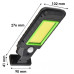  ліхтар прожектор на сонячній батареї із датчиком руху solar induction street lamp bk-98 будинок, квартира, дача 45458 2