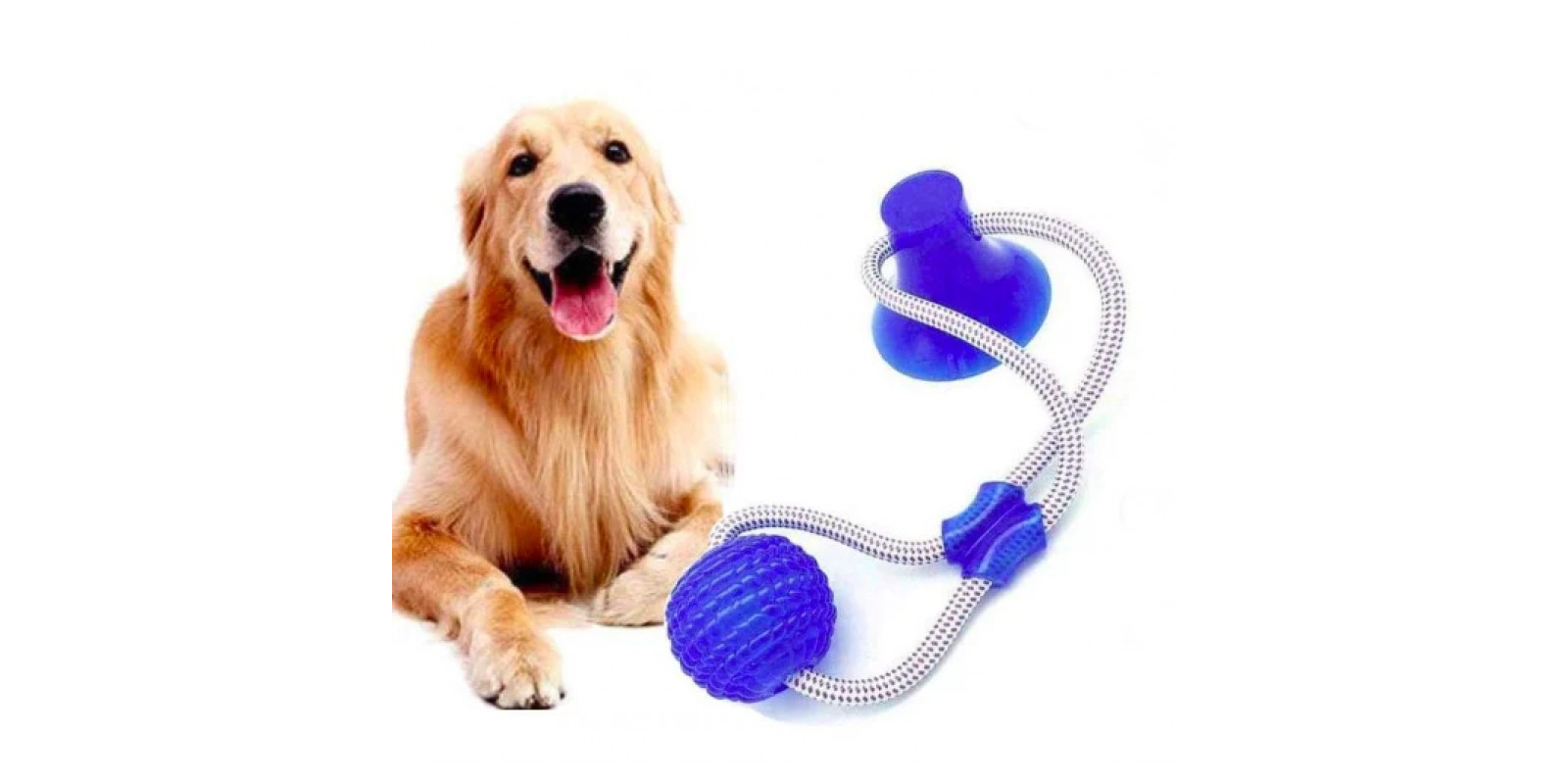 Іграшка на присосці для собак багатофункціональна іграшка для собак Dog Toy м'яч на присосці