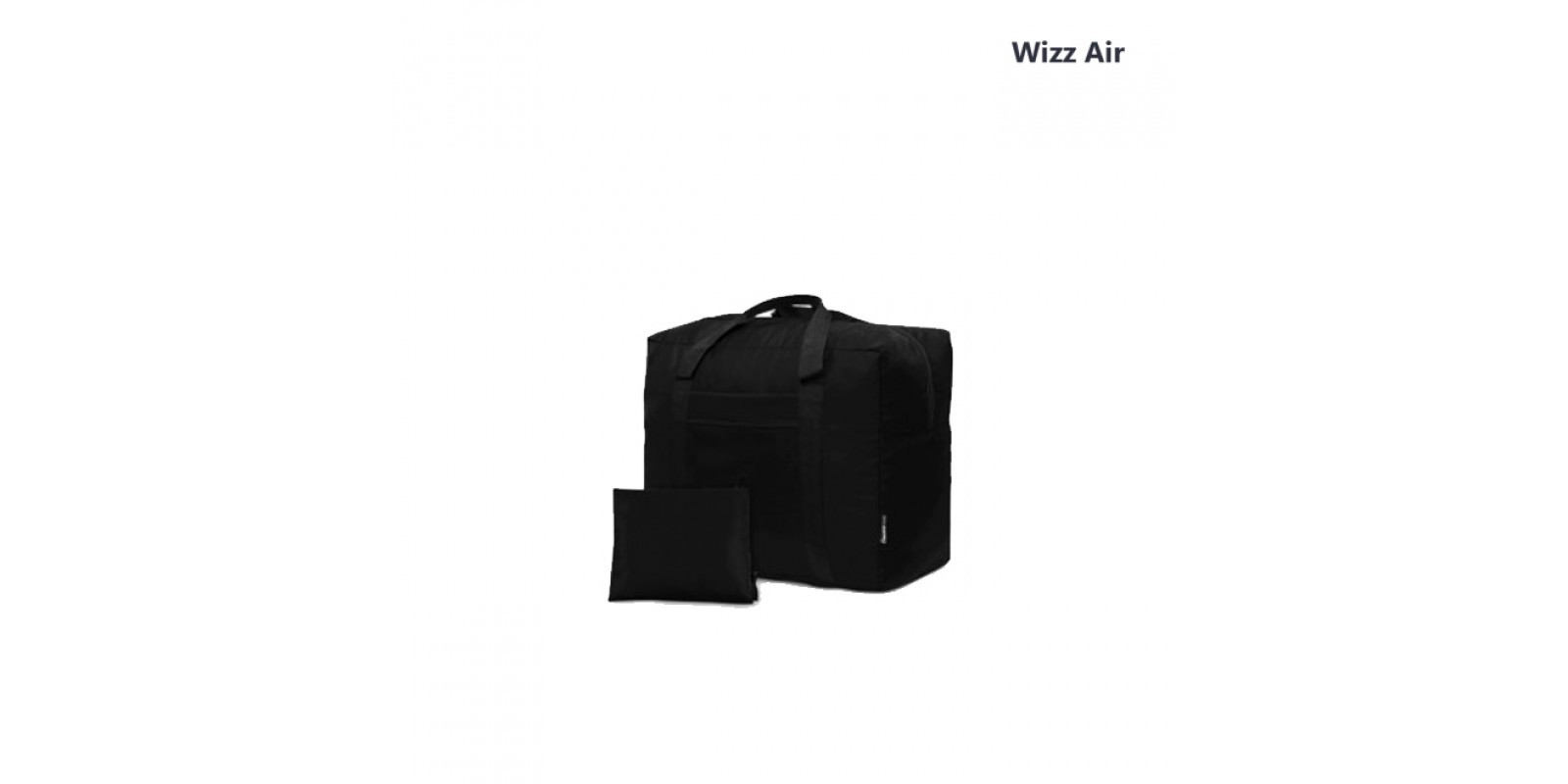 Дорожная сумка для ручной клади Coverbag чорная 40*30*20 см Wizzair