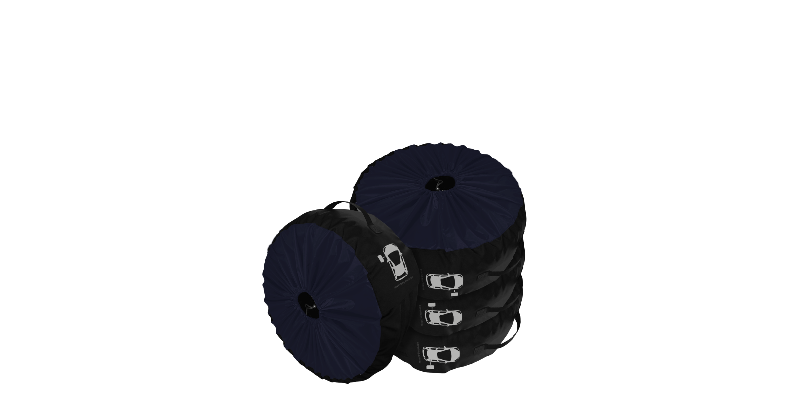 Комплект чехлов для колес Coverbag Premium S синий 4шт.