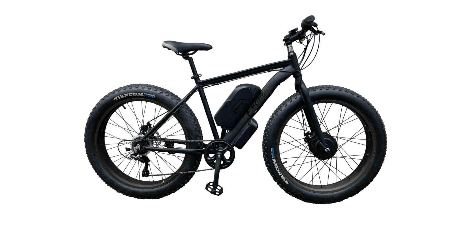 Электрофэтбайк передний привод E-MOTION FATBIKE GT 48V 21AH 750W FRONT чёрный матовый