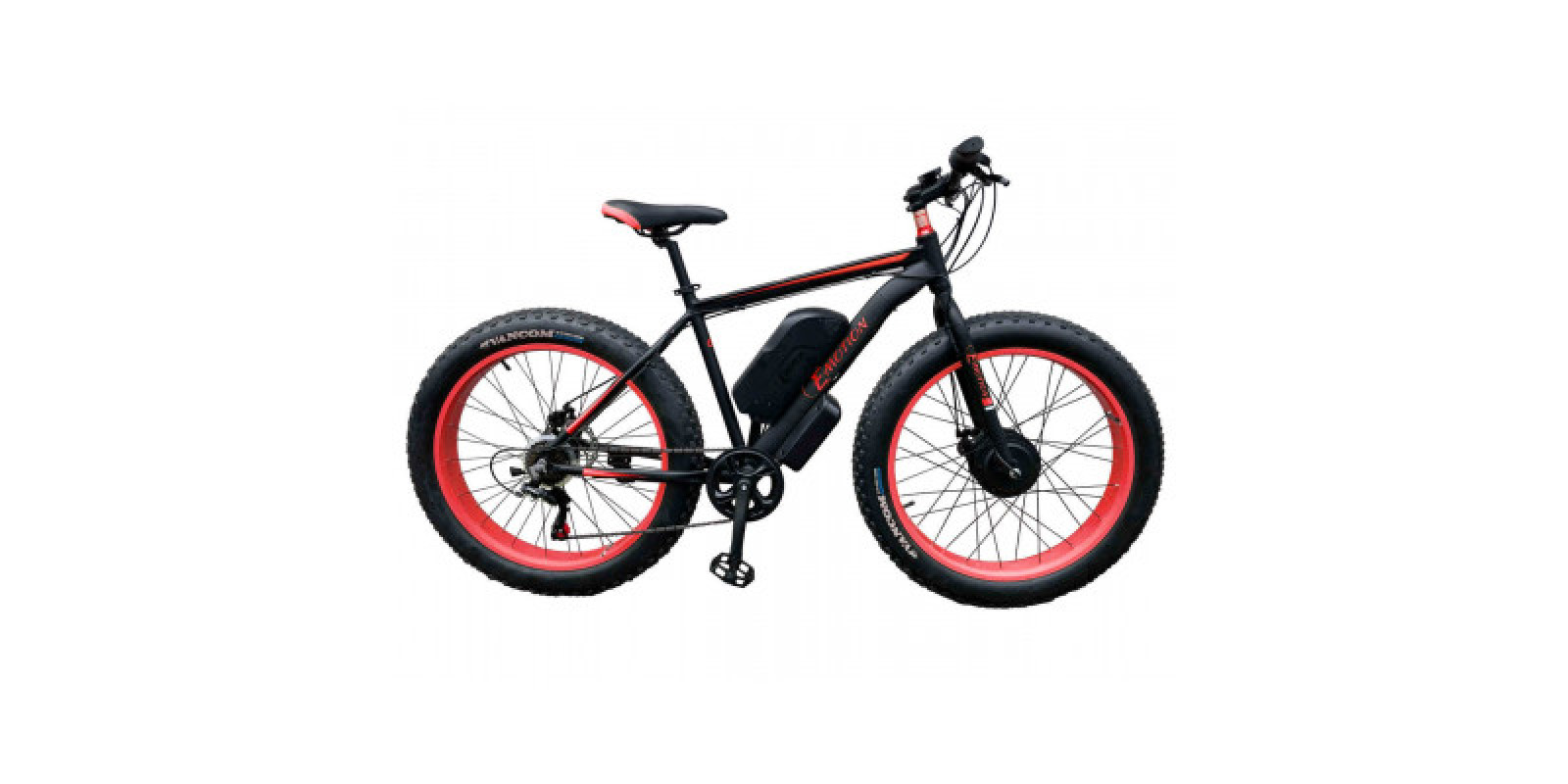 Электровелосипед передний привод E-motion Fatbike GT 48V 16Ah 750W Front чёрно-красный Электровелосипед передний привод E-motion Fatbike GT 48V 16Ah 750W Front чёрно-красный