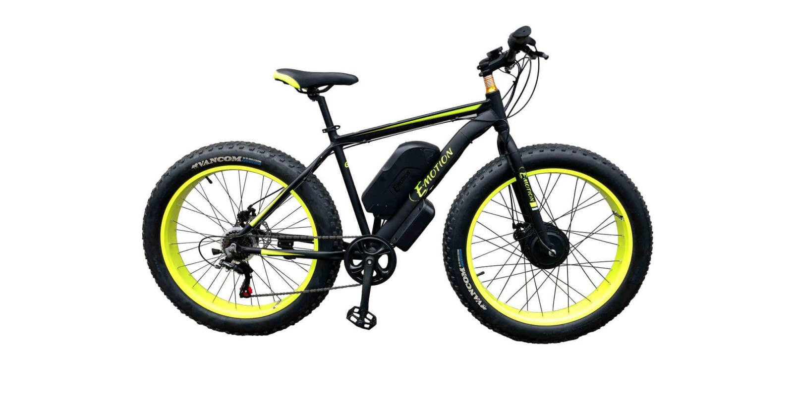 Електровелосипед фетбайк передній привід E-MOTION FATBIKE GT 48V 21AH 750W FRONT чорний