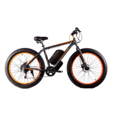 Электровелосипед фэтбайк E-motion Fatbike GT 48V 19Ah 1000W гидравлические тормоза серо-оранжевый Электровелосипед фэтбайк E-motion Fatbike GT 48V 19Ah 1000W гидравлические тормоза серо-оранжевый