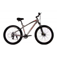 Велосипед E-motion MTB F430 27,5"х 3" / рама 19" серо-красный