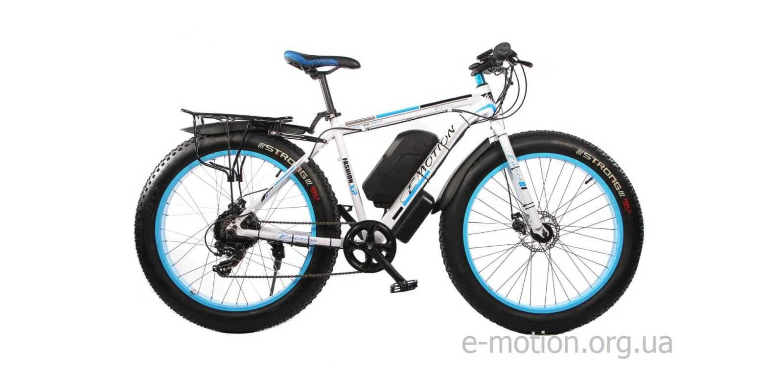 Електрофетбайк E-motion Fatbike 48V 1000 Вт білий