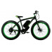  электровелосипед e-motion fatbike gt 48v 16ah 1000w c гидравлическими тормозами чёрно-зелёный 51617 2
