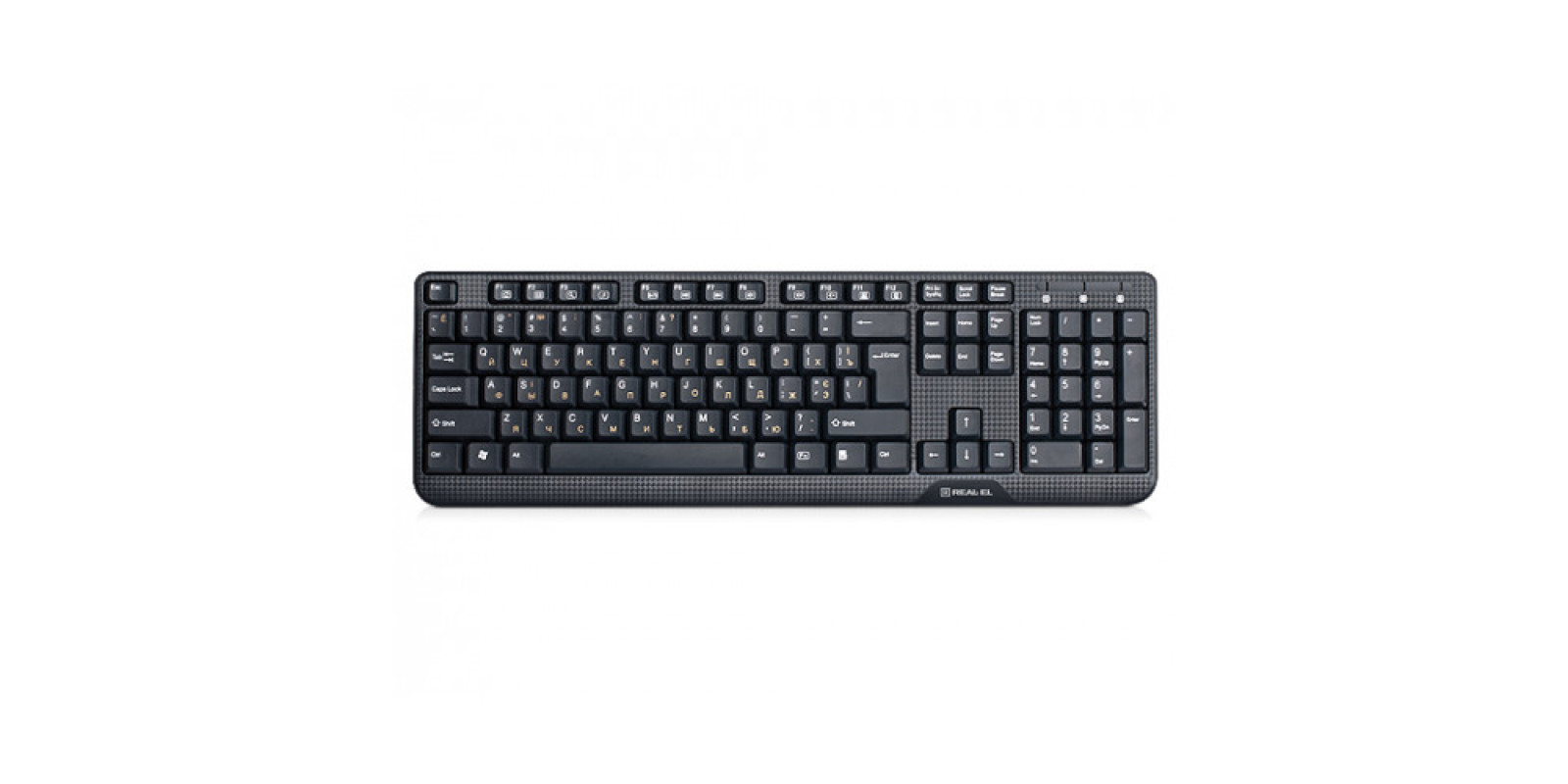 Клавиатура REAL-EL Standard 500 Ukr Black USB Клавиатура REAL-EL Standard 500 Ukr Black USB