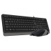 Комплект (клавіатура, миша) A4Tech F1010 Black/Grey USB комплект (клавіатура, миша) a4tech f1010 black/grey usb комп'ютерна техніка 34317 3