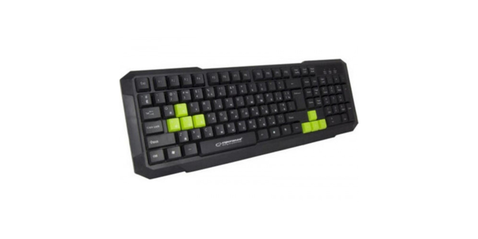 Клавиатура Esperanza EGK102 Ukr (EGK102GUA) Black/Green USB
