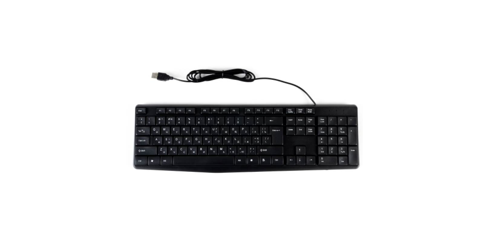 Клавіатура COBRA OK-104 Ukr Black USB