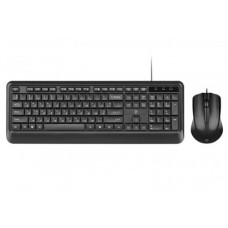 Комплект (клавіатура, миша) 2E MK404 (2E-MK404UB) Black USB