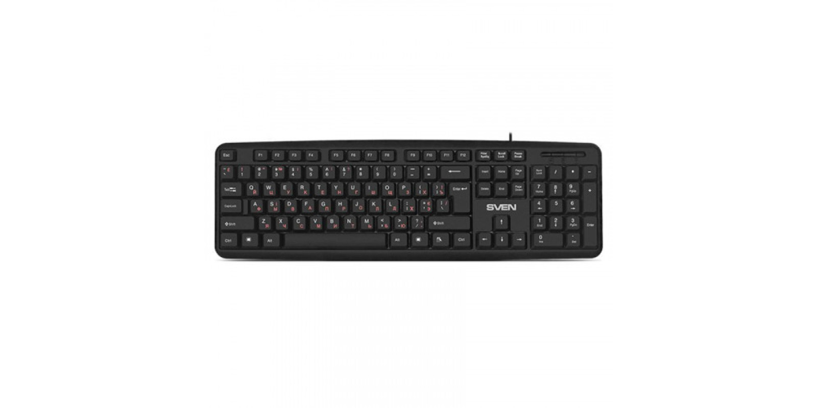 Клавиатура Sven KB-S230 Ukr Black USB Клавиатура Sven KB-S230 Ukr Black USB