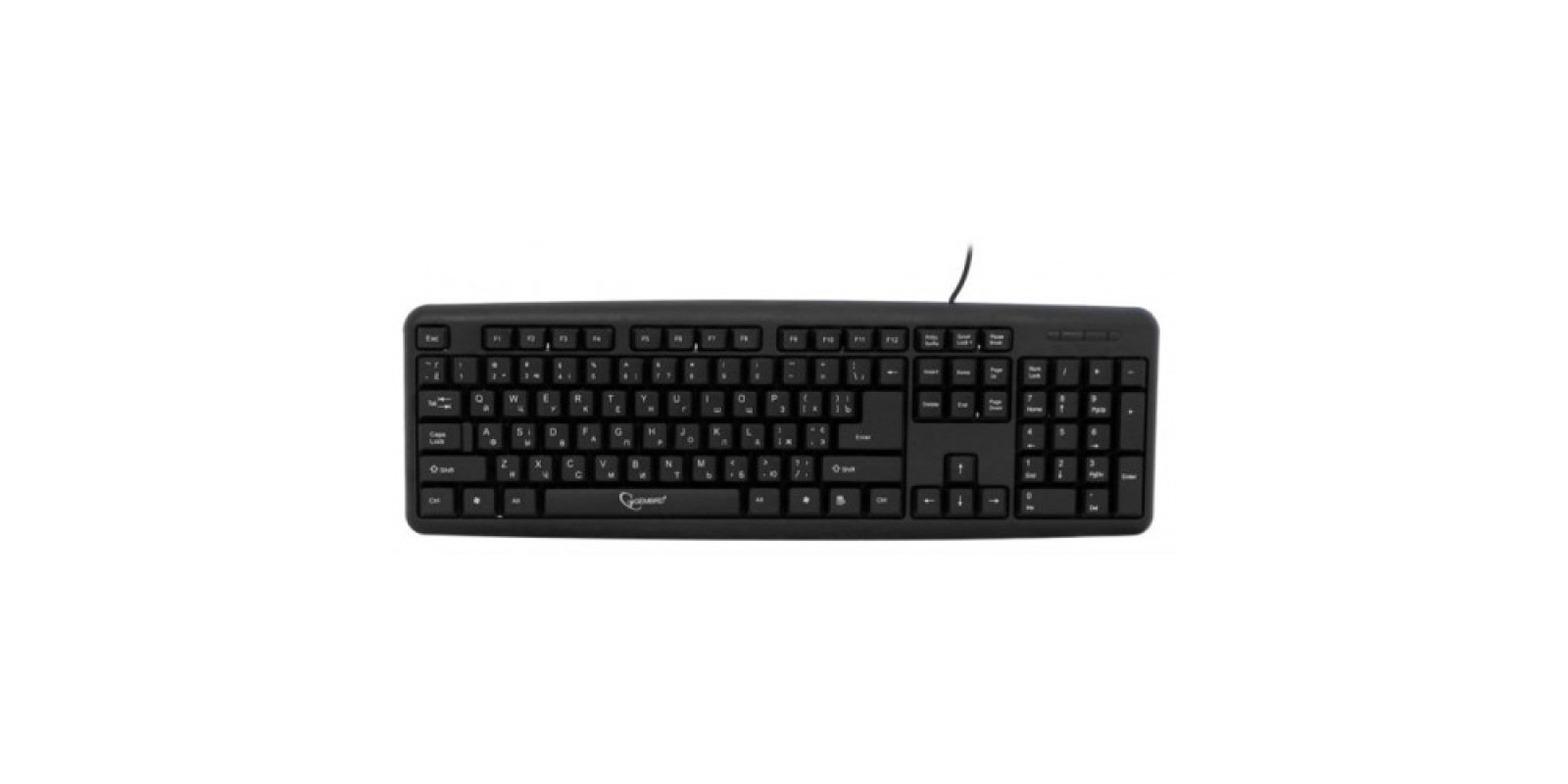Клавіатура Gembird KB-U-103-UA Ukr Black USB
