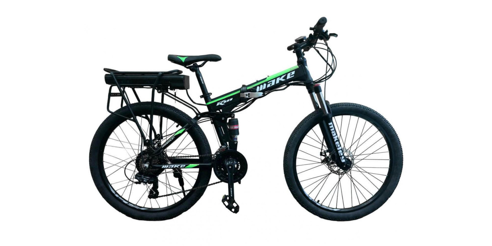 Электровелосипед складной МАКЕ 36V 12Ah 500W 26