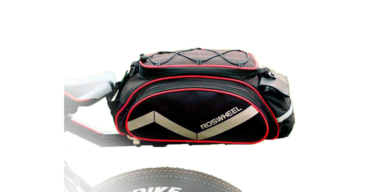 Велосипед на багажник Roswheel Bag 300D PU (13L) Red