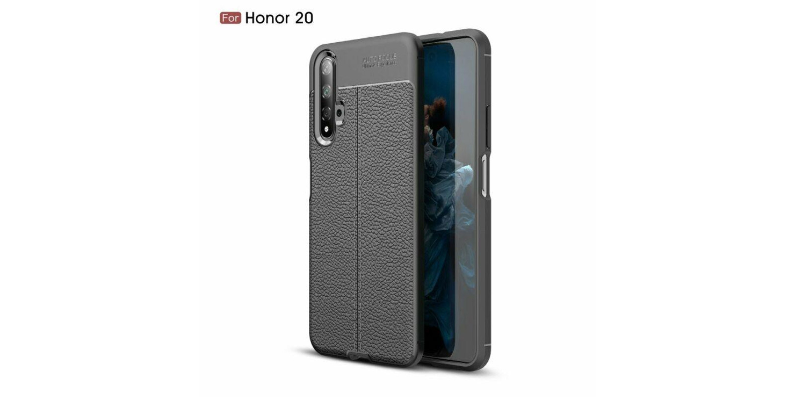 Захисний чохол Deexe Leather Cover для Huawei Honor 20 / Nova 5T - Black