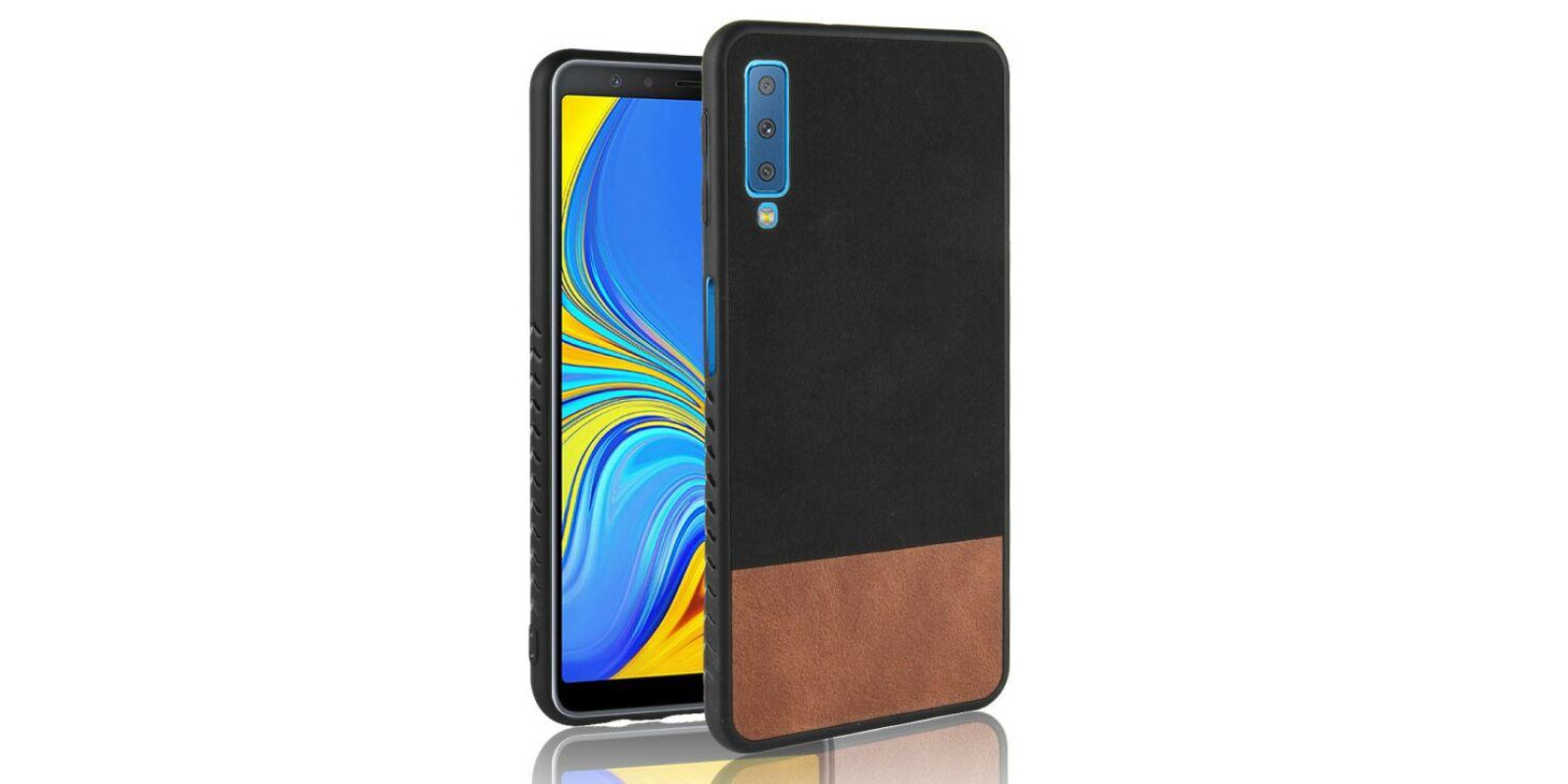 Защитный чехол Deexe Elegant Series для Samsung Galaxy A7 2018 (A750) - Black