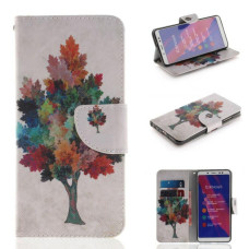 Чохол-книжка Deexe Color Wallet для Xiaomi Redmi Note 5 Pro - Colorful Tree