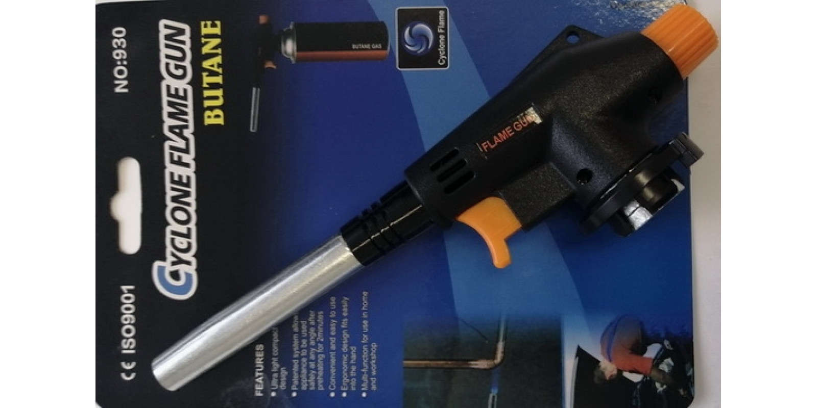 Газовий пальник з п'єзопідпалом Cyclone Flame Gun 930
