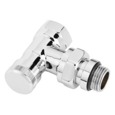 Запорный угловой радиаторный клапан Danfoss RLV-CX хромированный