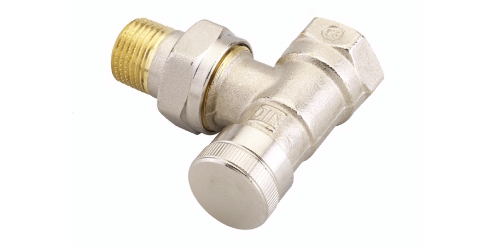 Запорный угловой радиаторный клапан Danfoss RLV 003L0143