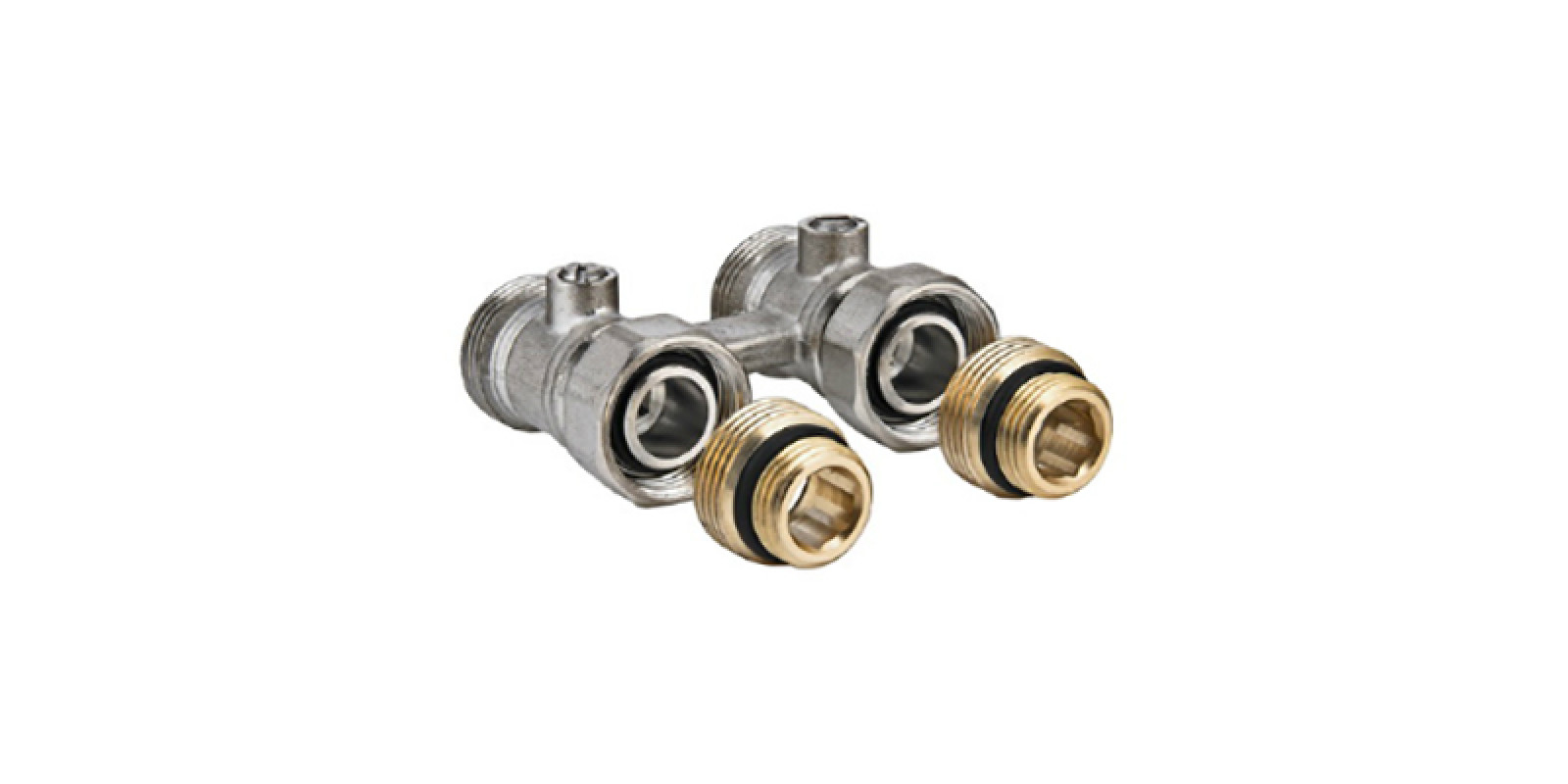 Прямой узел нижнего подключения радиатора Valtec VT.345.N