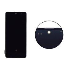 Дисплей Samsung A515F/DS (A51) оріг LCD у рамці (чорний) Super AMOLED