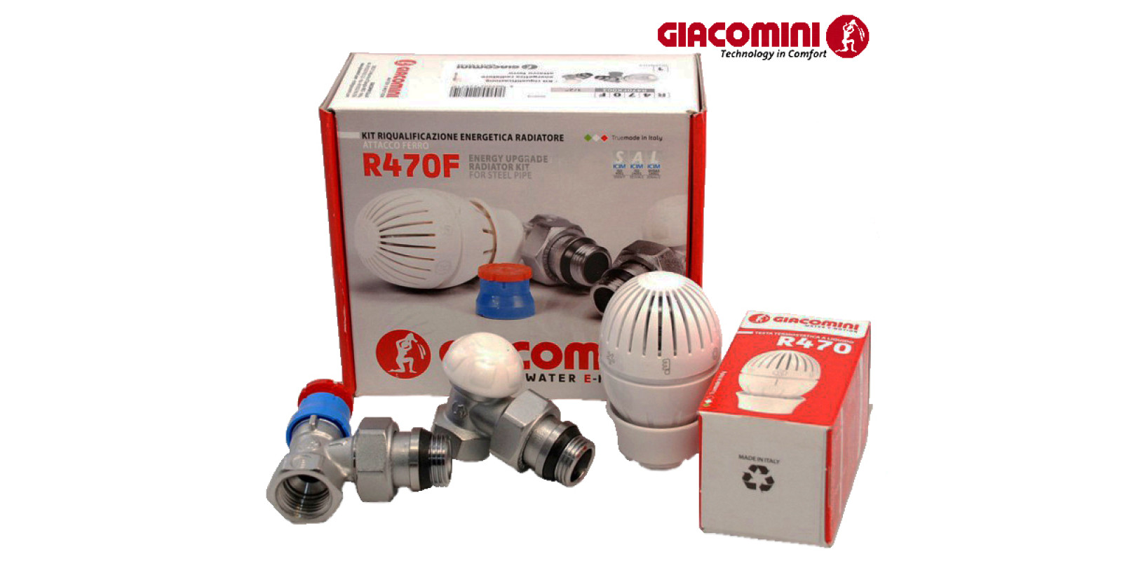 Комплект радіаторний кутовий Giacomini R470FX003
